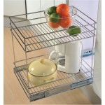 Pull Out Double Tier Storage Basket with Soft Closing (300mm)